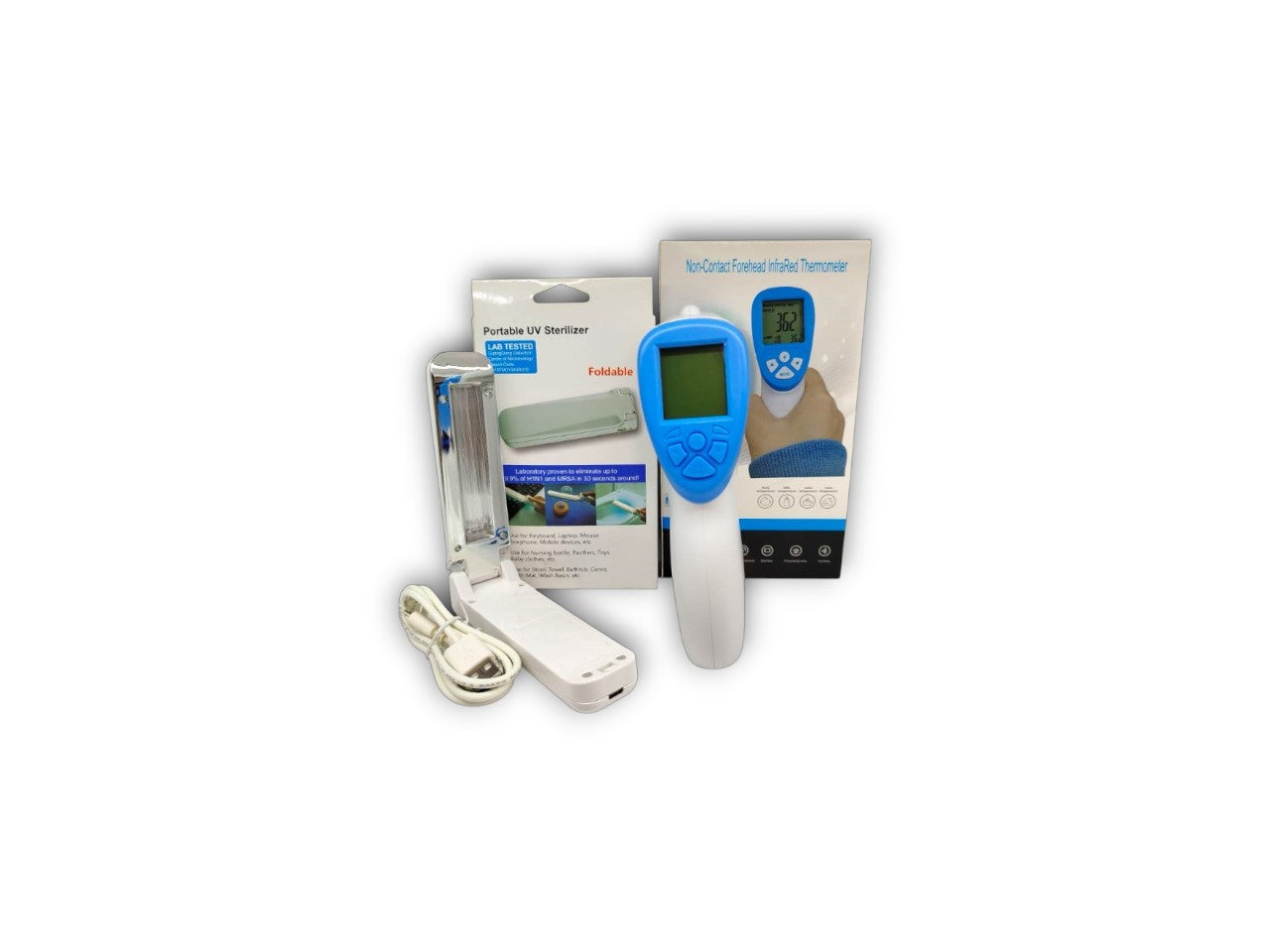 Detector de bacterias + Termómetro digital